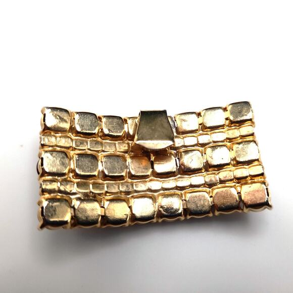 Vintage Purple Rhinestone Shoe Clips, Gold Plated, 1960s - Picture 8 of 10